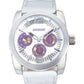 OOZOO Timepieces Unisex White Leather Strap C5585