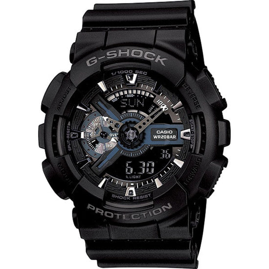 CASIO G-SHOCK Black Rubber Strap GA-110-1BER