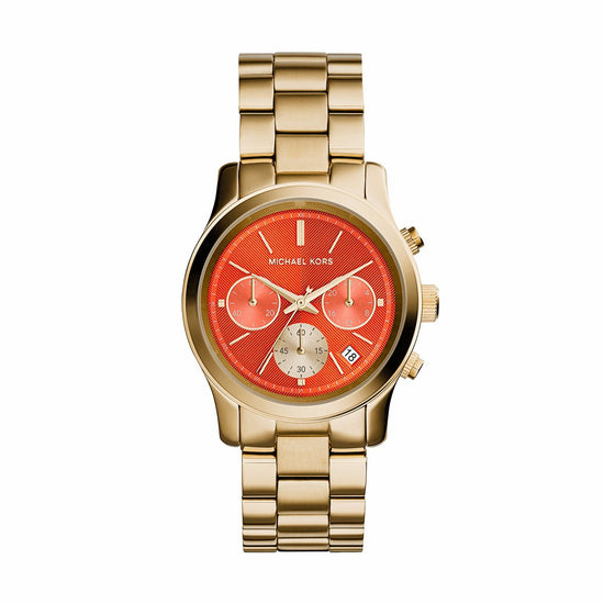 MICHAEL KORS Runway Chrono Gold Stainless Steel Bracelet MK6162
