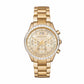 MICHAEL KORS Brinkley Crystals Gold Stainless Steel Chronograph MK6187