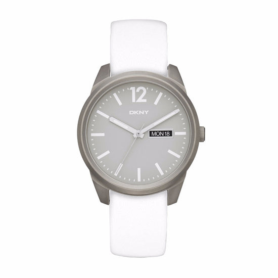 DKNY Bryant Park White Leather Strap NY2445