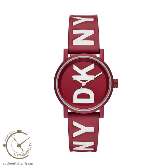 DKNY Soho Red Leather Strap NY2774
