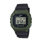 CASIO Collection Black Rubber Strap W-218H-3AVEF